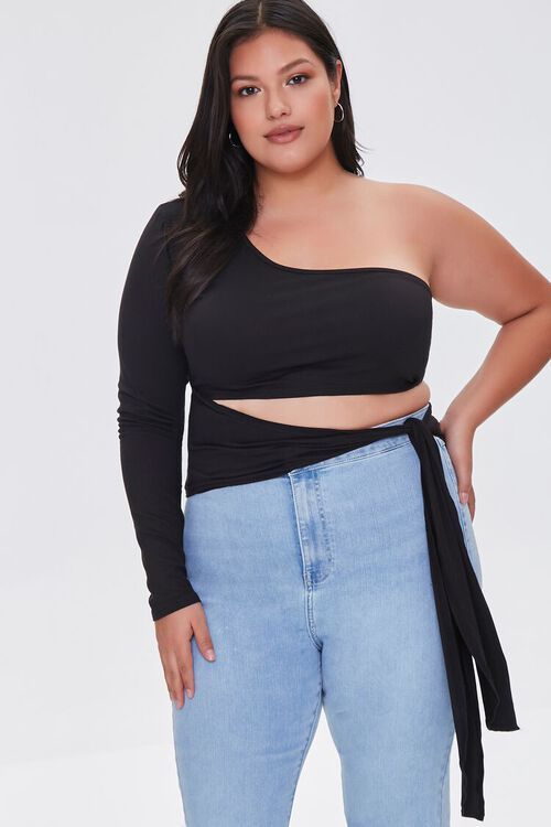 Plus Size Cutout One-Shoulder Top | Forever 21 (US)