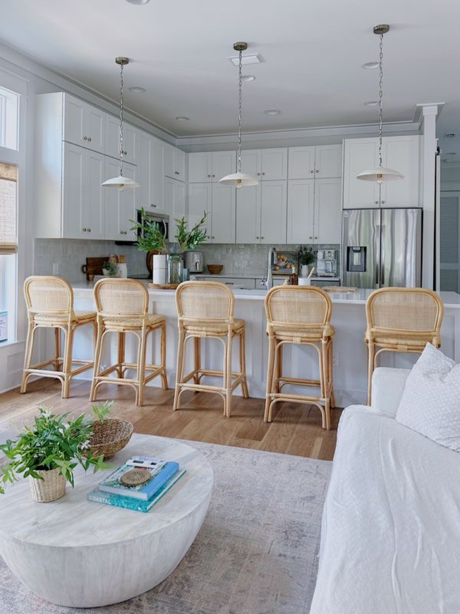 Beach home living room and kitchen stools!! Love these super affordable rattan stools from Amazon! 

#coastaldecor #beachhome

#LTKSaleAlert #LTKHome