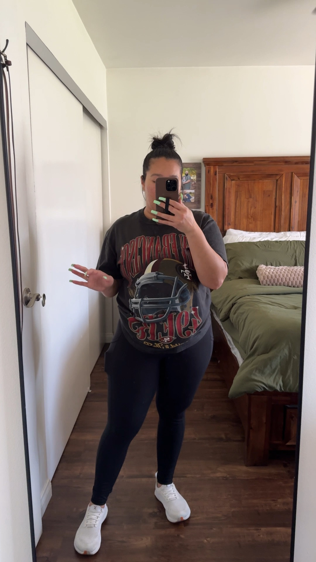 I love an oversized tee and leggings for a casual outfit that you can wear for so many occasions, airport/ travel / drop offs, errands, or just a simple everyday outfit.

Shirt - medium / runs big 
Leggings- medium / tts / I like a tighter fit 
Shoes -8.5 / tts 

Travel outfit 
Airport outfit 
Midsize outfit 
Midsize style 
Midsize fashion 
Watch now 
Spring fashion 
Spring outfit 
Abercrombie 
A&f 
Mom outfit idea 

#LTKWatchNow #LTKPetite #LTKMidsize