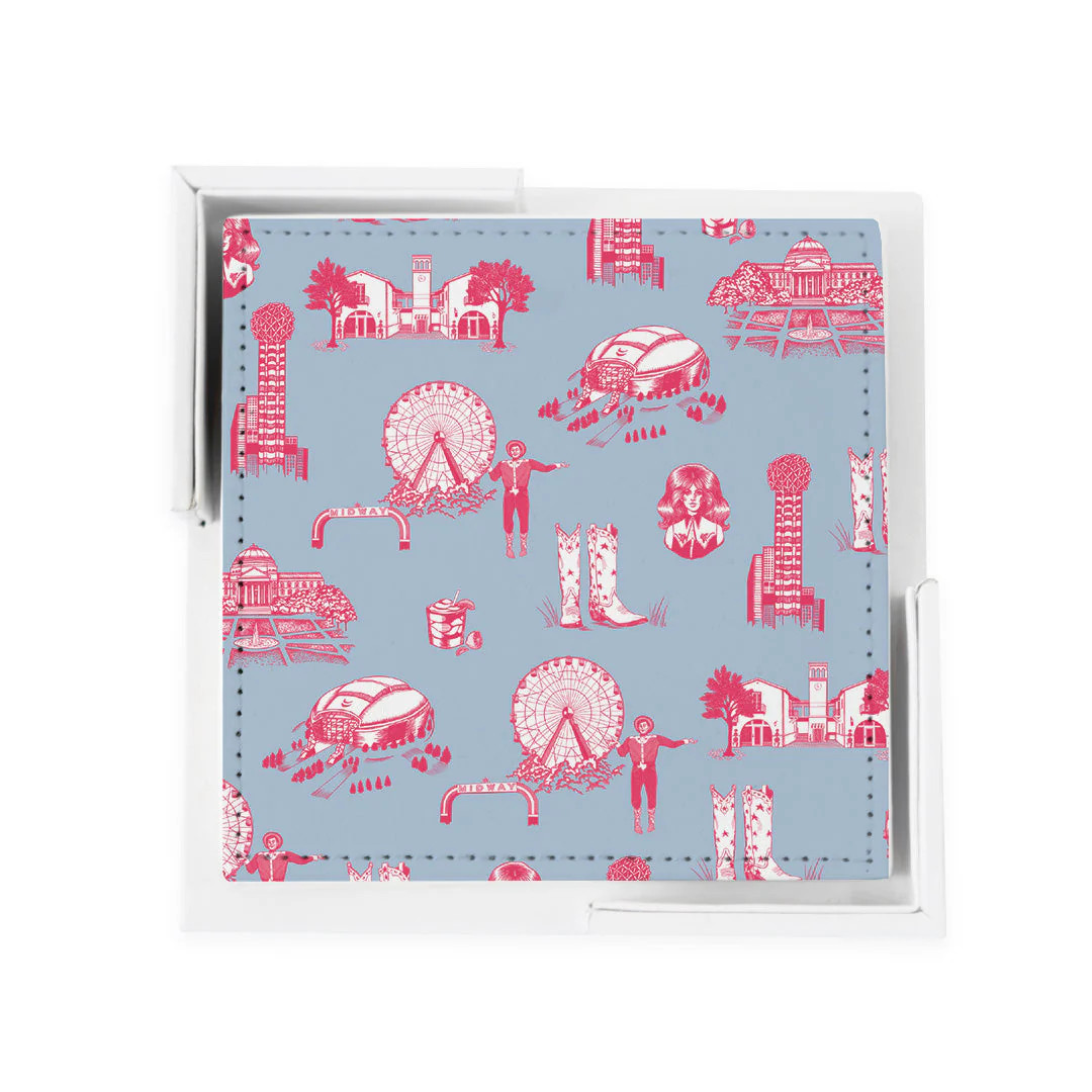 Dallas Toile Coaster Set | Katie Kime Inc