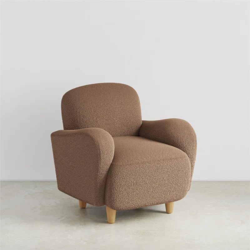 Mr. Kate Primrose Upholstered Accent Chair, Brown Boucle | Wayfair | Wayfair North America