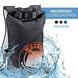WaterSeals Locking Backpack + Waterproof Bag for Women & Men with Ripstop Material & Anti-Theft Comb | Amazon (US)