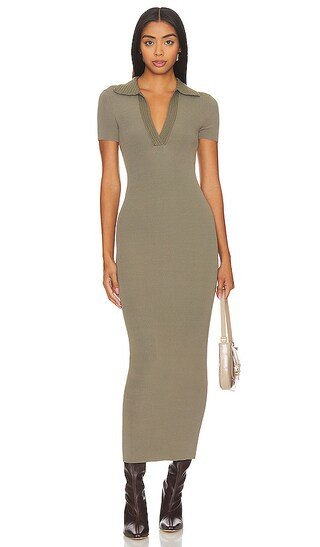 x Marianna Cannan Knit Dress in Army Grey | Revolve Clothing (Global)