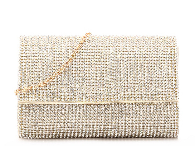 Lulu Townsend All Over Mini Jewels Clutch - Women's - Gold Metallic | DSW