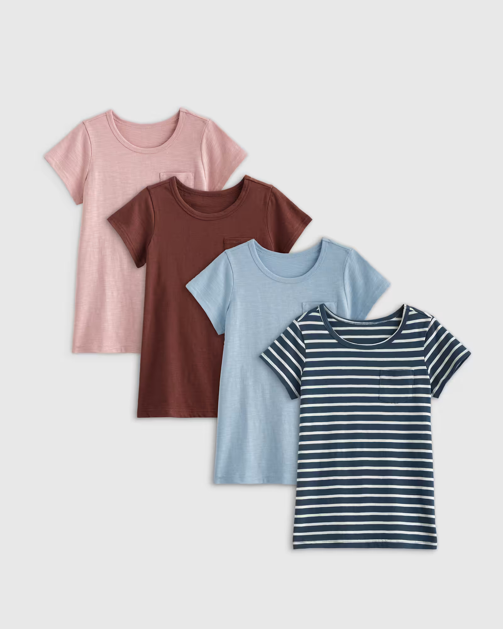 100% Organic Cotton Slub Tee 4-Pack - Toddler Girl | Quince