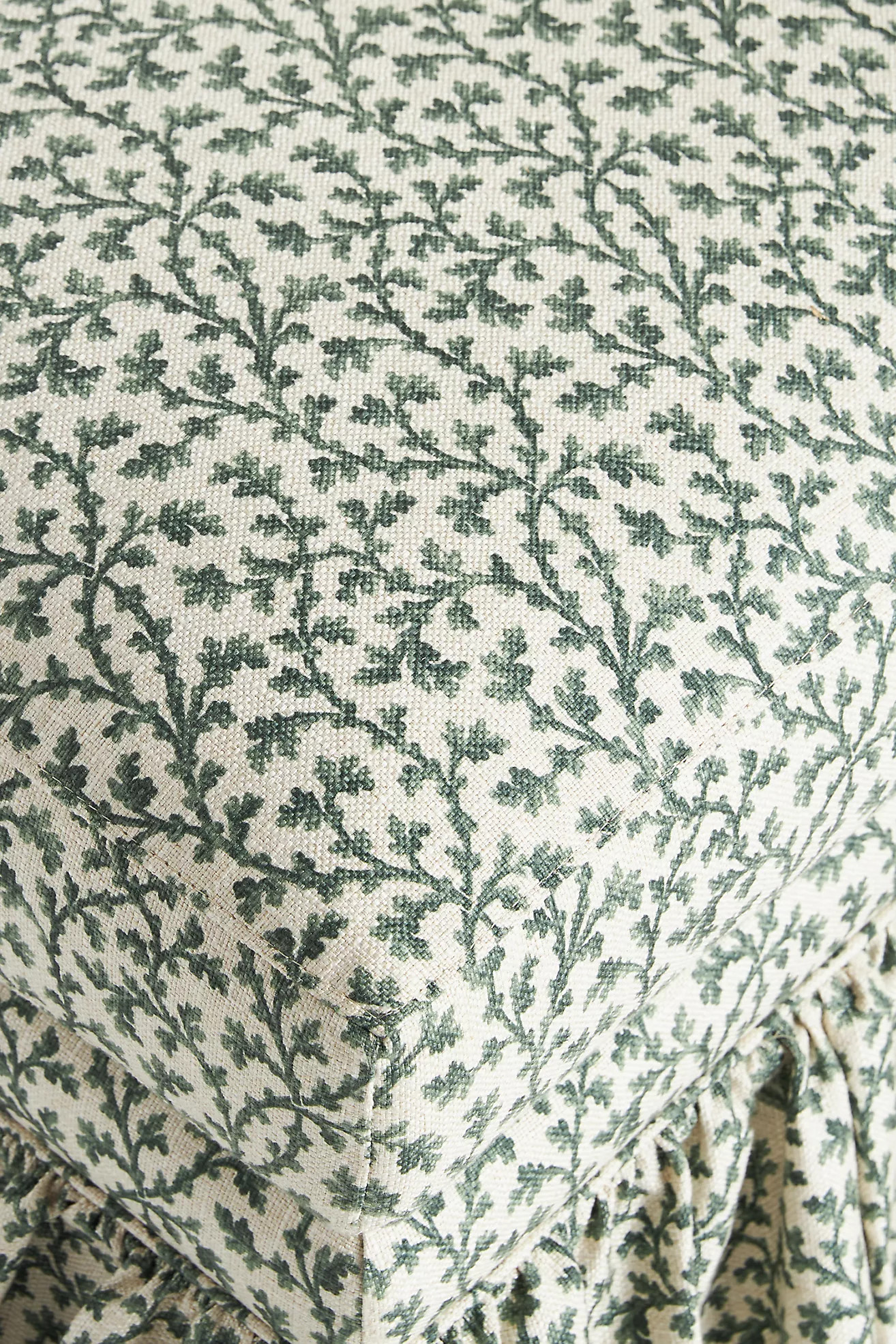 Bowen Irena Ruffle Ottoman | Anthropologie (US)