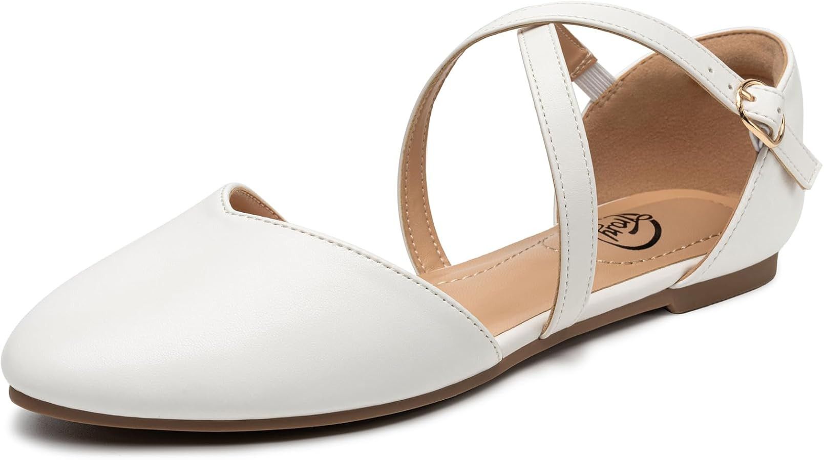 Trary Women's Flats, Black Flats for Women, Wide Width Dress Shoes for Women, Womens Flats, Point... | Amazon (US)