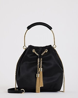 Satin Crossbody Bucket Bag | Express