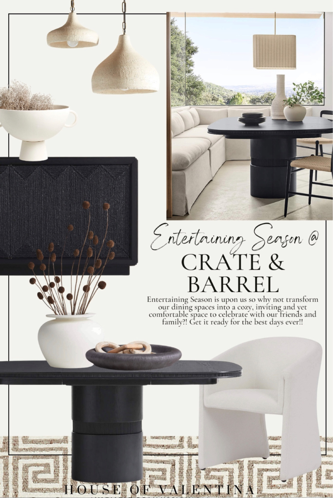 Entertaining Season is upon us so why not transform our dining spaces into a cozy, inviting and yet comfortable space to celebrate with our friends and family?! Get it ready for the best days 

#LTKStyleTip #LTKParties #LTKHome