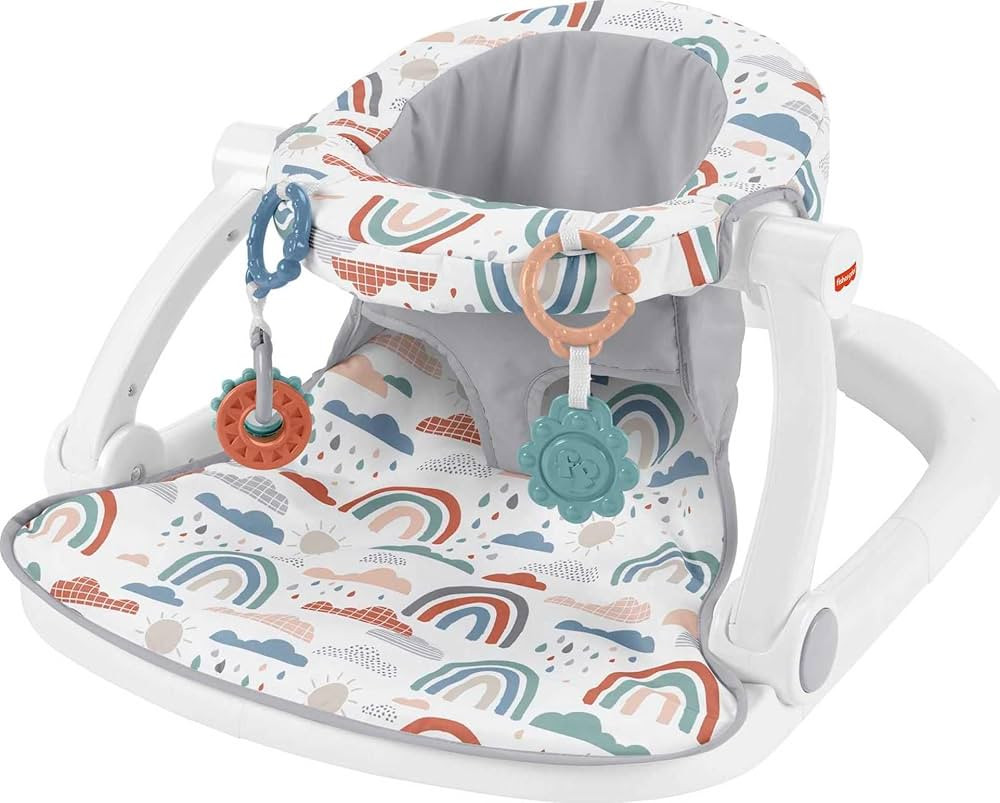 Fisher-Price Portable Baby Chair Sit-Me-Up Floor Seat with Developmental Toys & Machine Washable ... | Amazon (US)