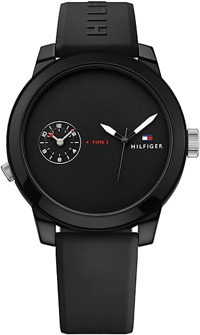 Tommy Hilfiger Men's 1791326 Analog Display Quartz Black Watch | Amazon (US)