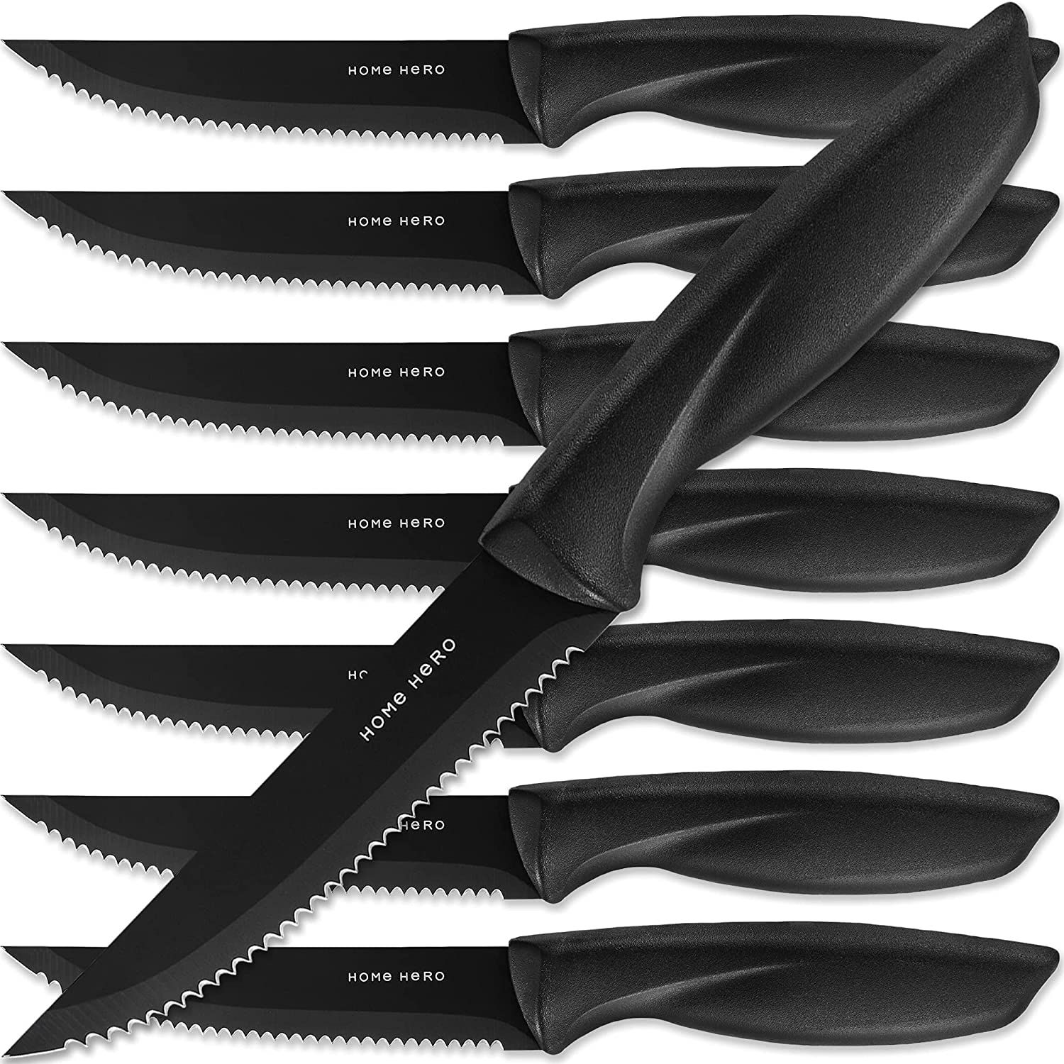 Amazon.com: Home Hero Kitchen Knife Set - 8 piece Chef Knife Set with Stainless Steel Knives Set ... | Amazon (US)