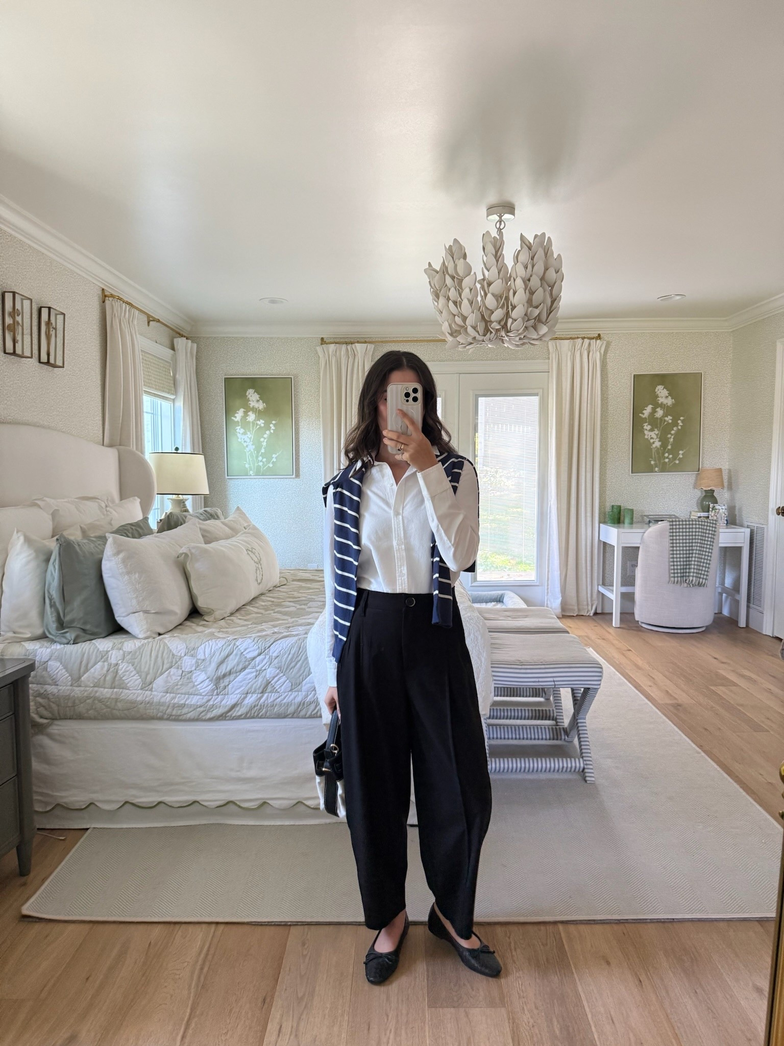 Fall outfit inspiration 🔗 You can’t go wrong with a pair of dress pants and a white button up! I’ve paired this with a striped cardigan 🤍

#LTKootd #LTKSeasonal