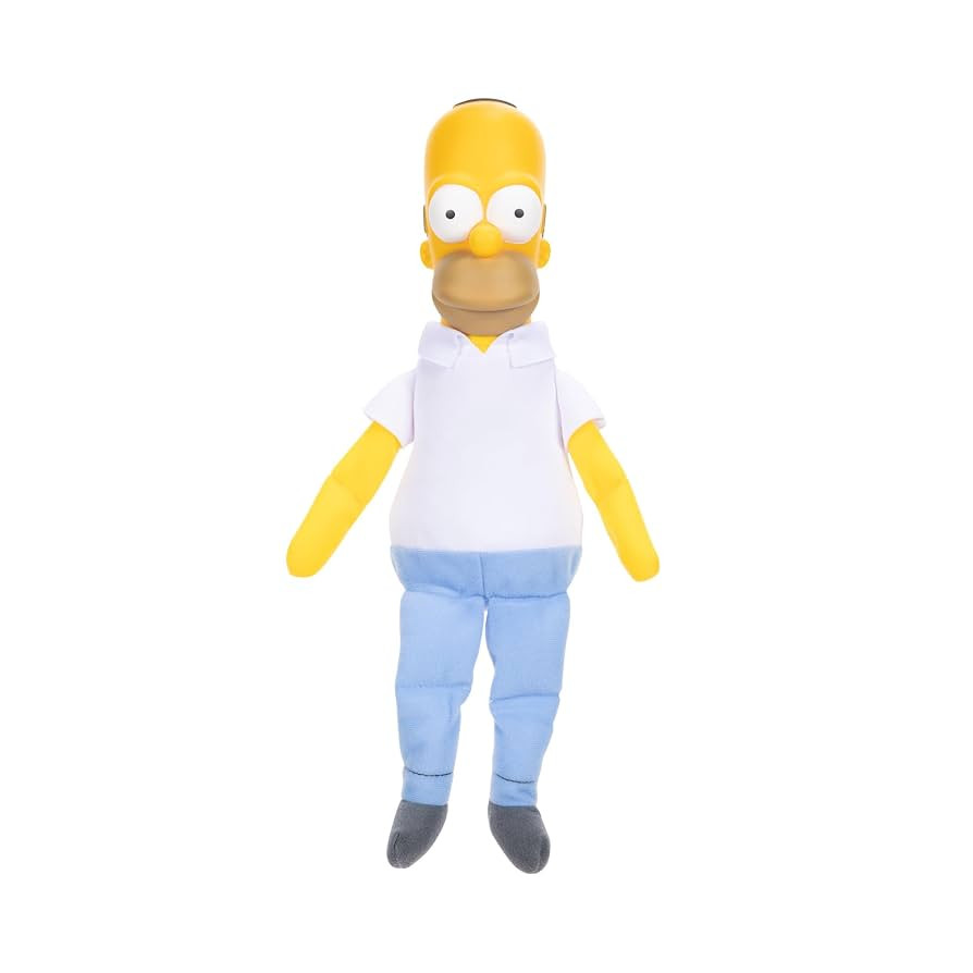 Shelf Talkers Homer 12" Talking Plush from The Simpsons, Pull String Toy Collectible Plush | Amazon (US)