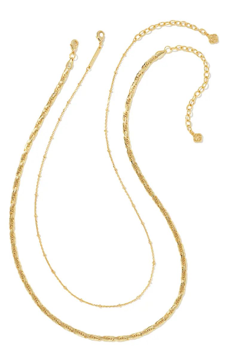 Kendra Scott Carson Set of 2 Chain Necklace | Nordstrom | Nordstrom