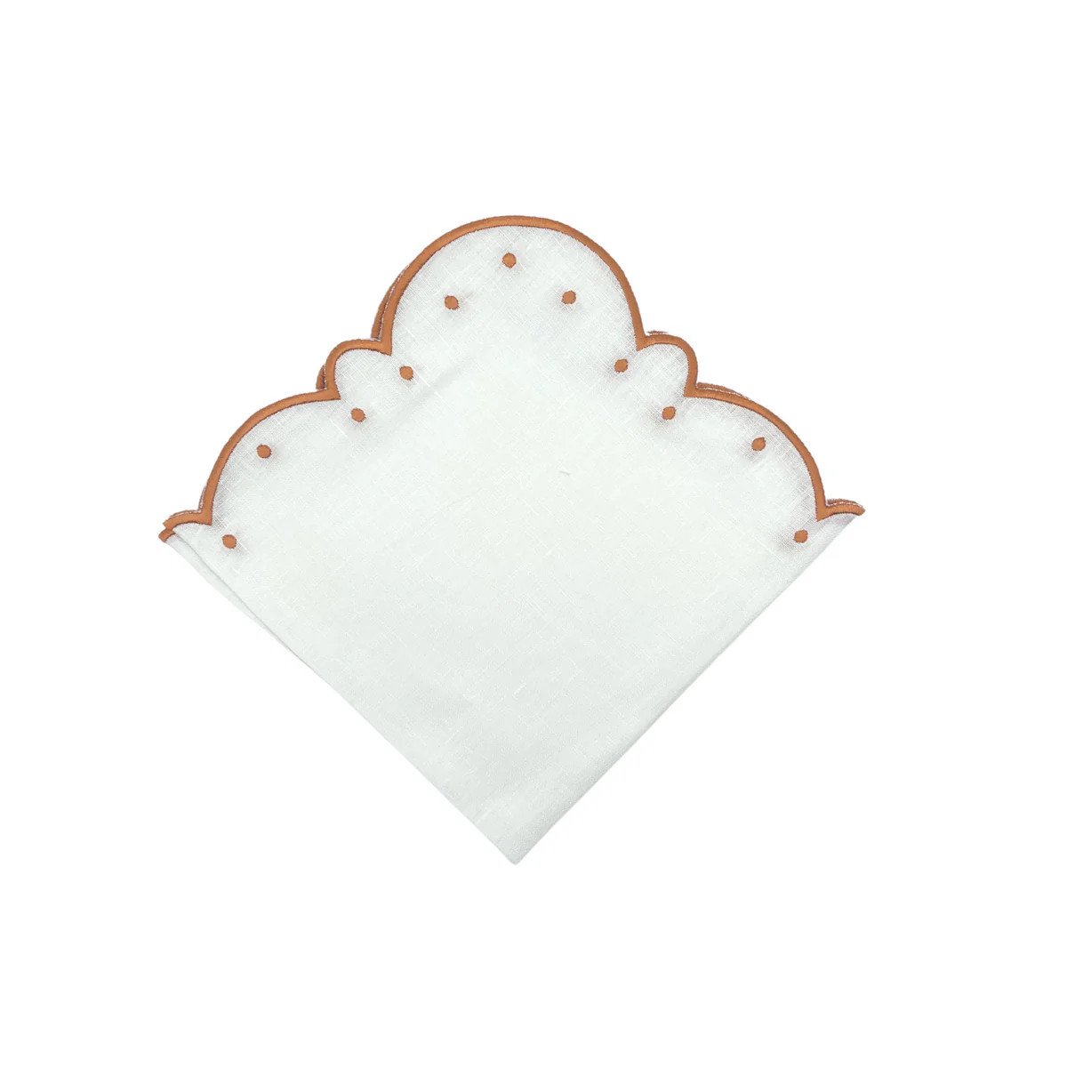 Suzette Linen Dinner Napkin | Orange | Christian Ladd Home