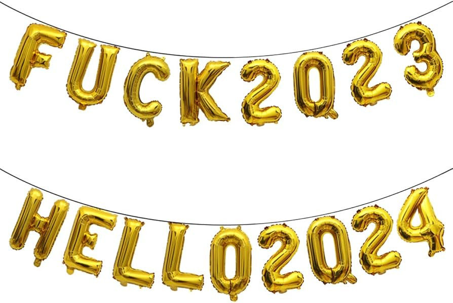 Hello 2024 Balloons Banner Happy New Year Eve Party Decorations, Nye Party Supplies 2024 Balloons... | Amazon (US)