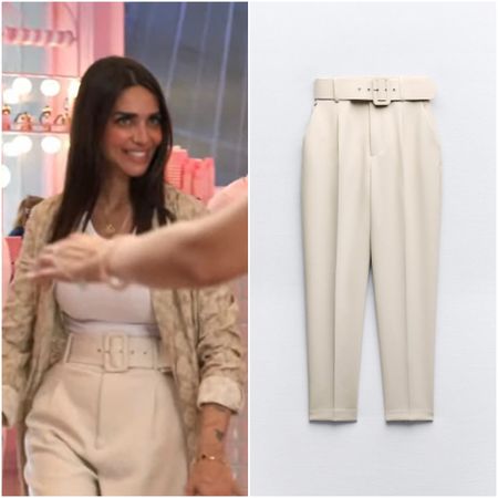 Sara Al Madani’s Belted Pants are from Zara / Shop Similar