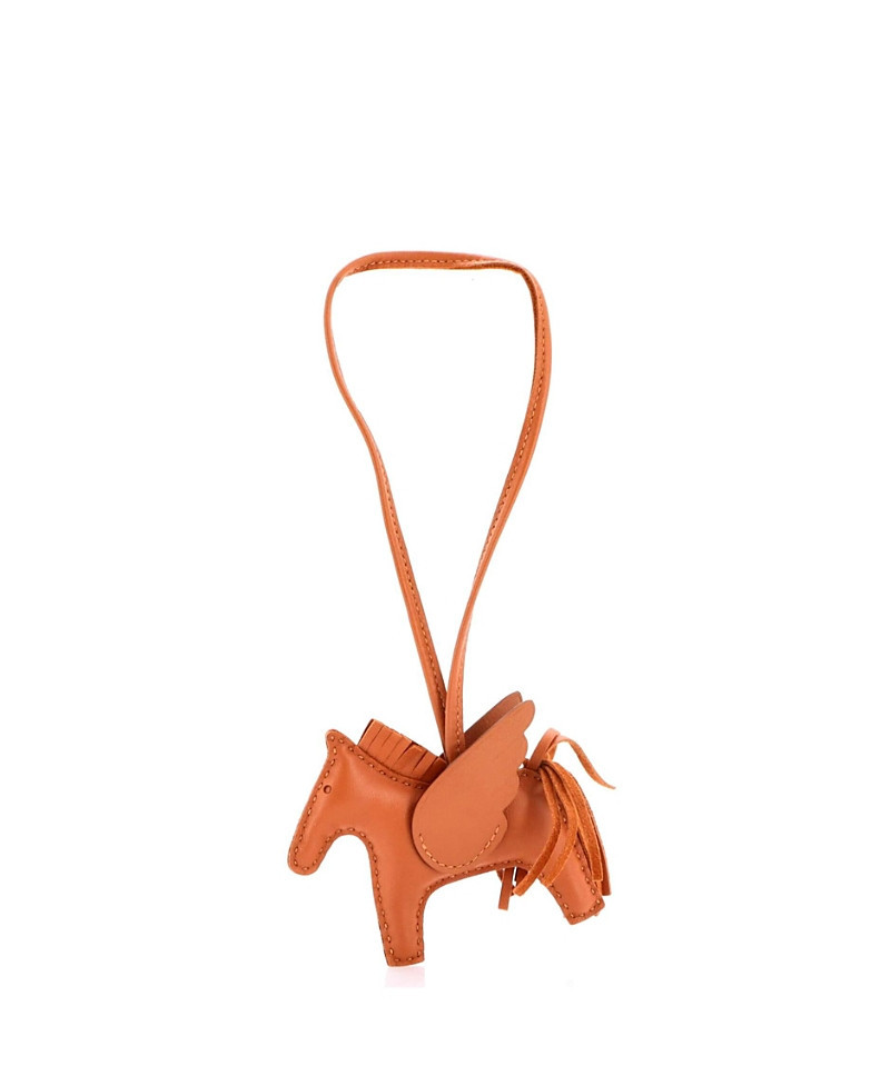 Pre-Owned HERMES Pm Monochrome Pegase Rodeo Bag Charm Leather | Bloomingdale's (US)