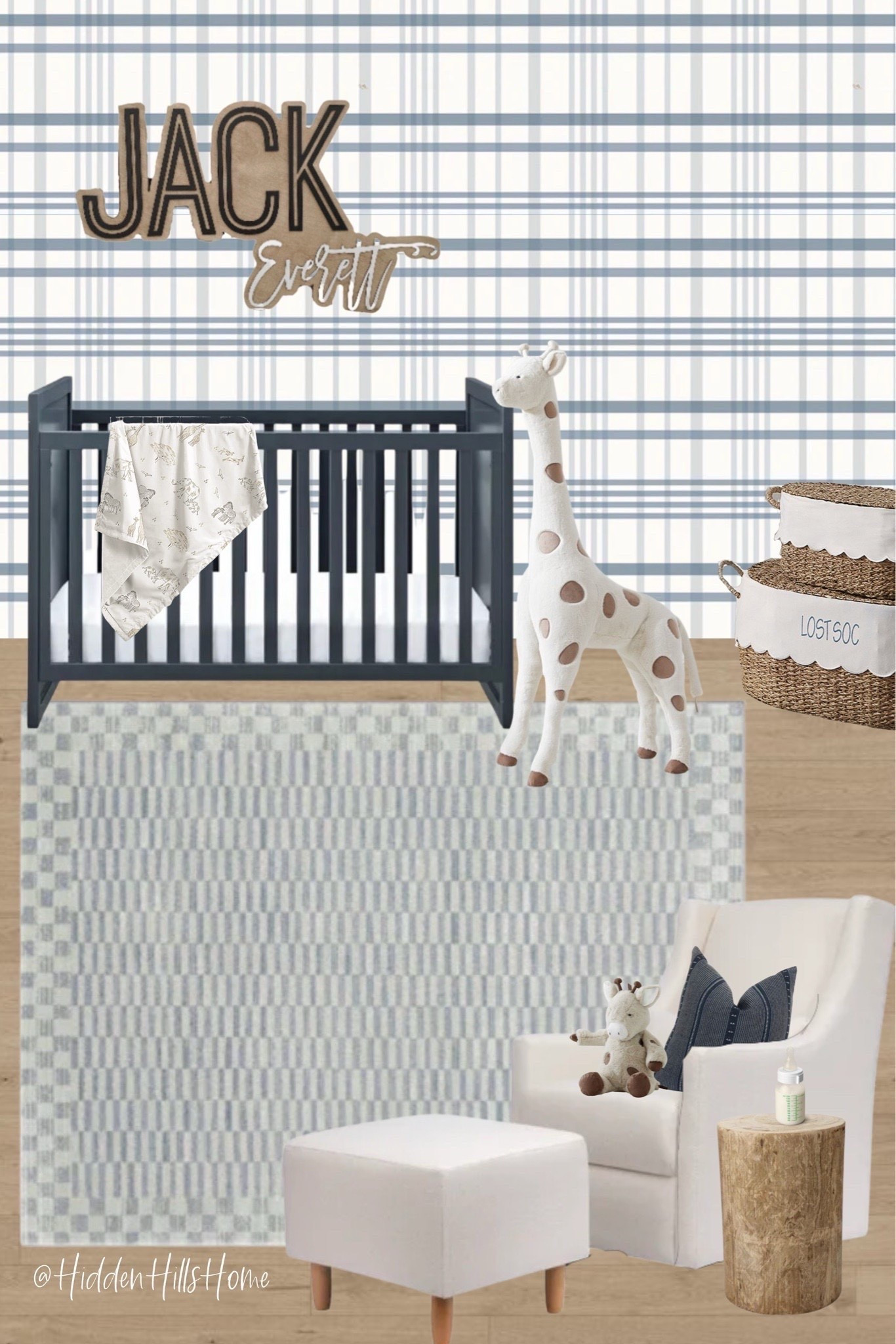 Boys nursery mood board, plaid wallpaper for boys nursery, baby boys room decor, nursery mood board inspo for boys #nursery #boys

#LTKHome #LTKSaleAlert #LTKBaby
