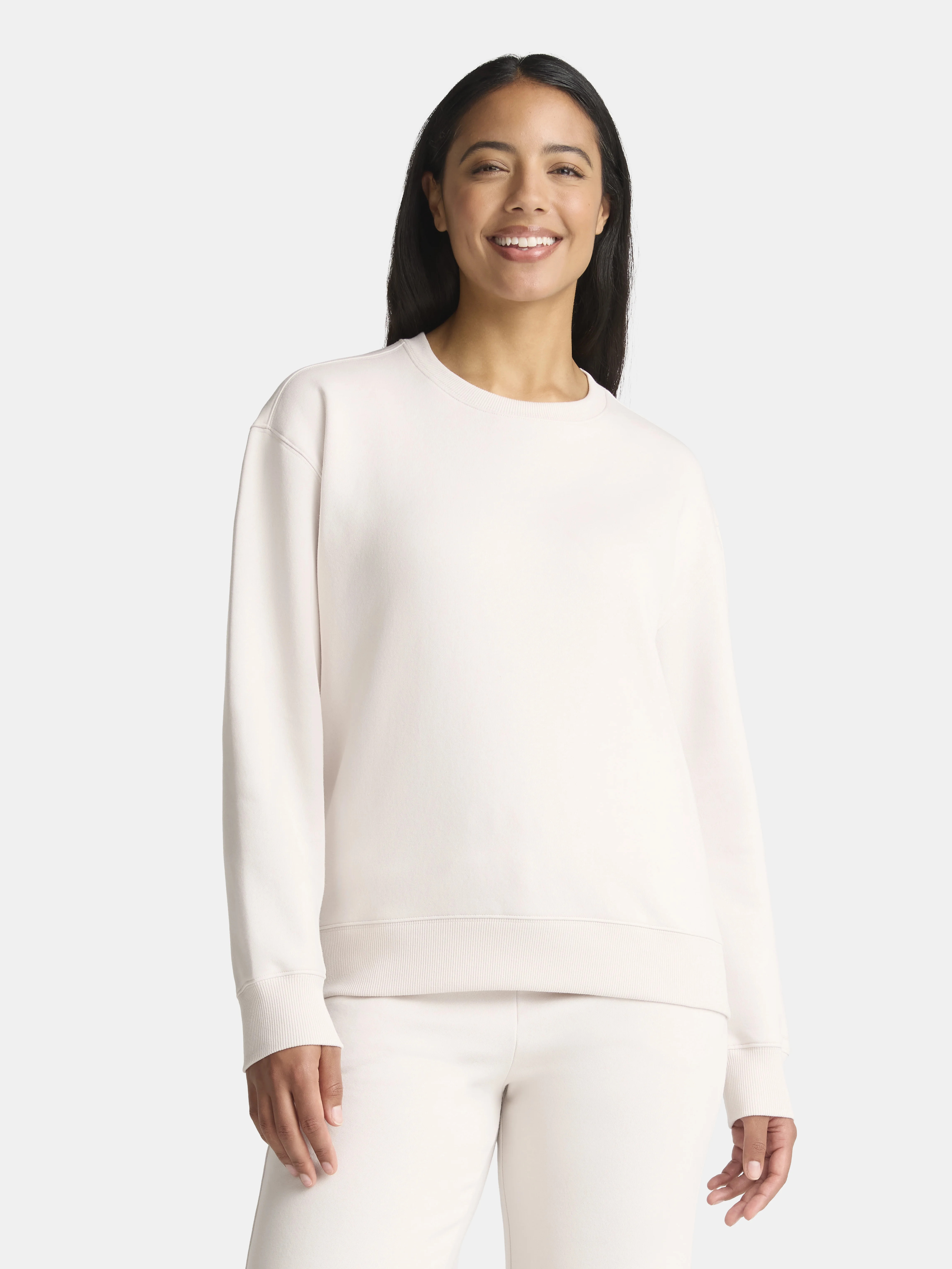 Athletic Works Women's Crewneck Fleece Sweatshirt, Sizes XS-XXXL | Walmart (US)