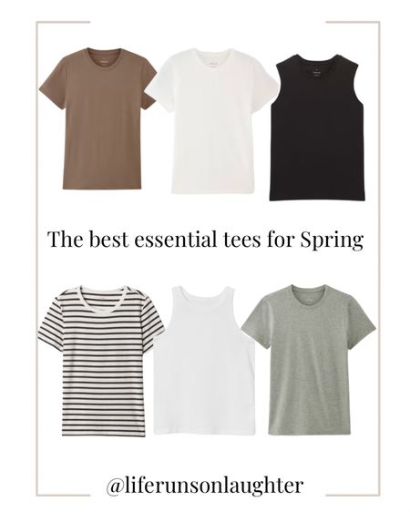 The best essential tees and tanks for your spring capsule wardrobe 

#LTKfindsunder50 #LTKover40 #LTKstyletip