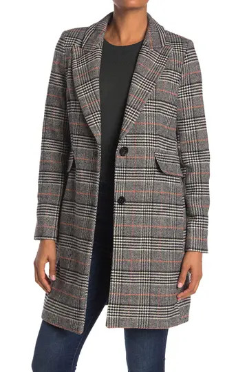 Plaid Long Coat | Nordstrom Rack