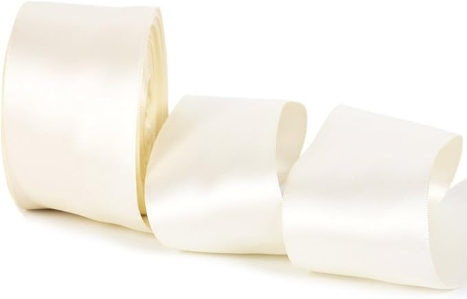 Double Face Satin Ribbon 20 Yards for Party Wedding Home Decoration Handmade Craft (3" Wide, 810 ... | Amazon (US)