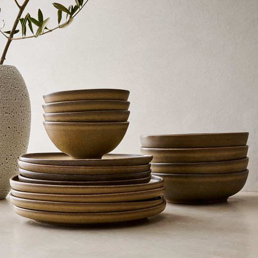 Kanto Stoneware Dinnerware (Set of 16) | West Elm (US)
