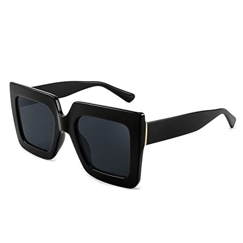 FEISEDY Oversized Square Sunglasses for Women Fashion Shades Luxury Big Sun Glasses UV400 Protection B2380 | Amazon (US)