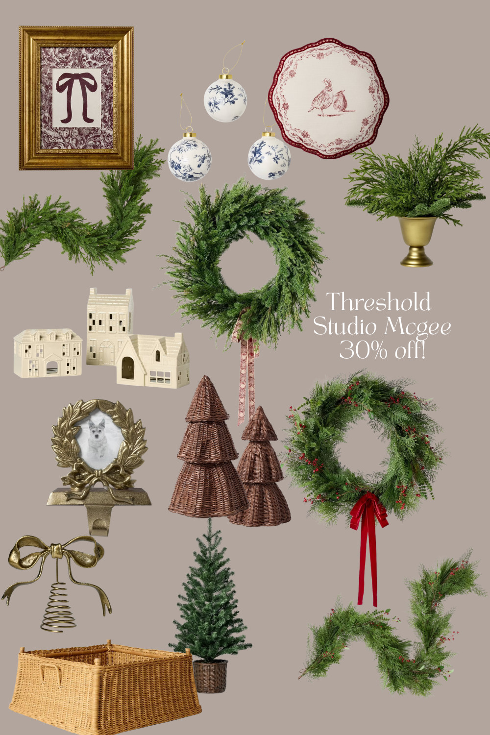 Threshold Studio McGee Christmas decor is ON SALE! holiday decor, budget friendly holiday decor, Target Christmas, Studio McGee, Hearth and Hand, Target finds, Christmas 2025, affordable holiday finds, cozy neutral Christmas, Target home  

 #LTKHoliday #LTKSeasonal #LTKHome