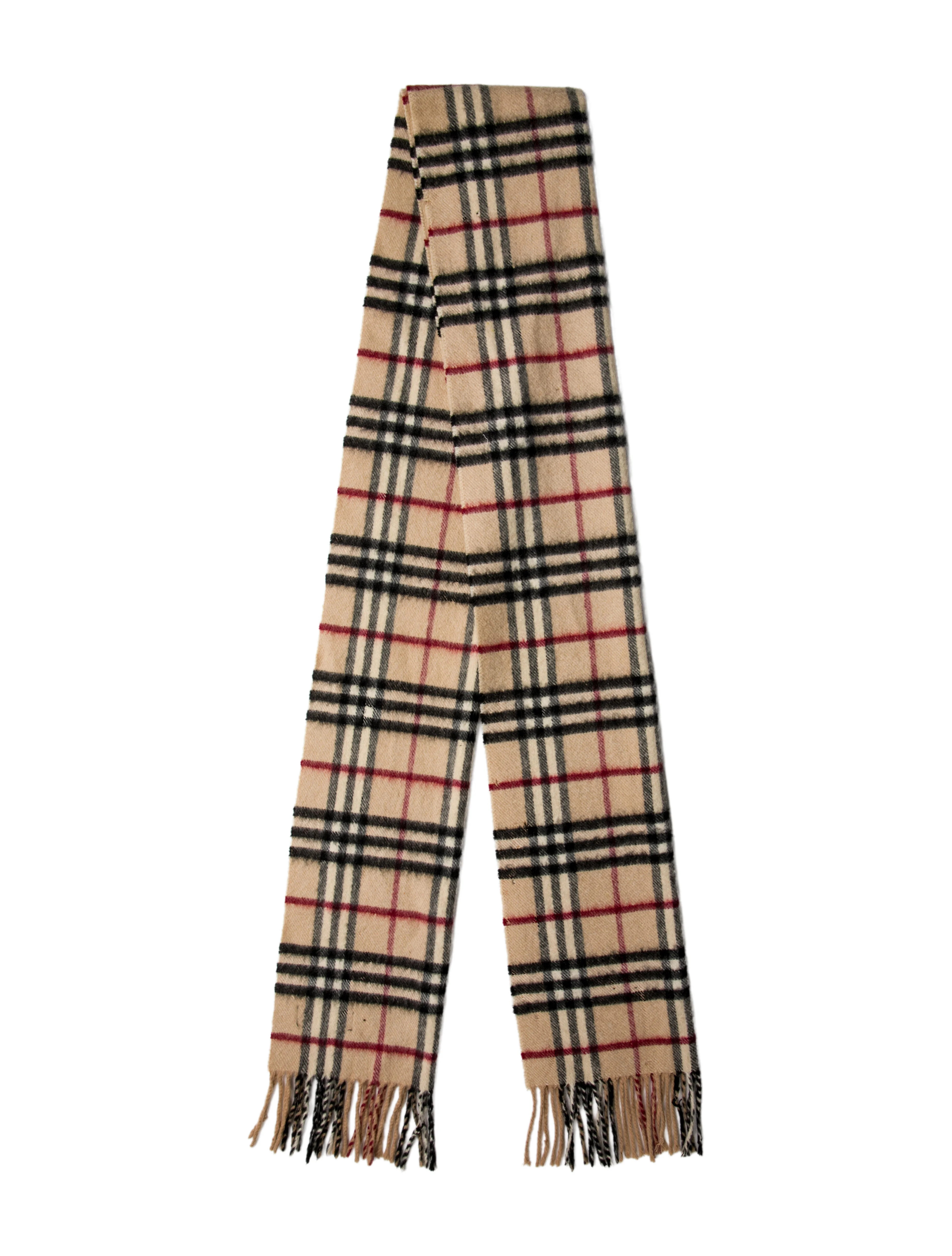 Cashmere House Check Pattern Scarf | The RealReal