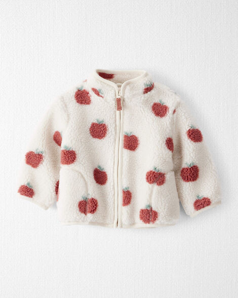 Baby Recycled Sherpa Jacket in Apple Print | Carter's Inc