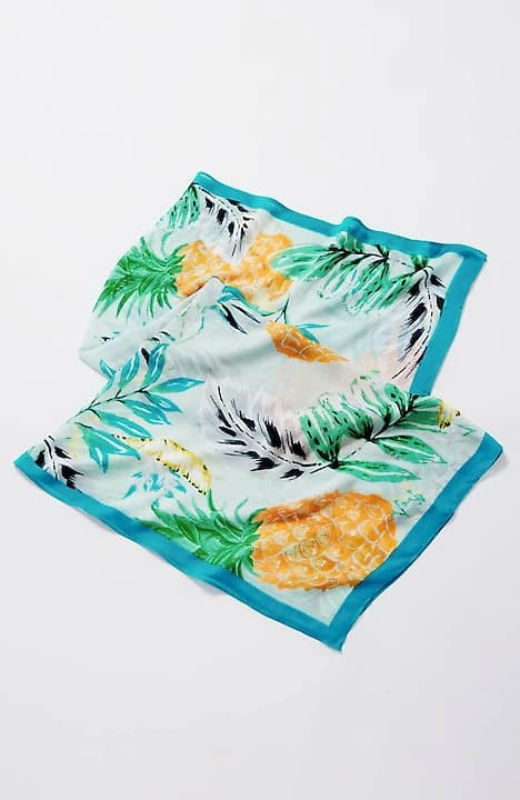 Pineapple Whimsical Square Scarf | J. Jill