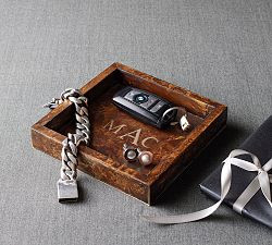 Burlwood Catchall Tray | Pottery Barn (US)