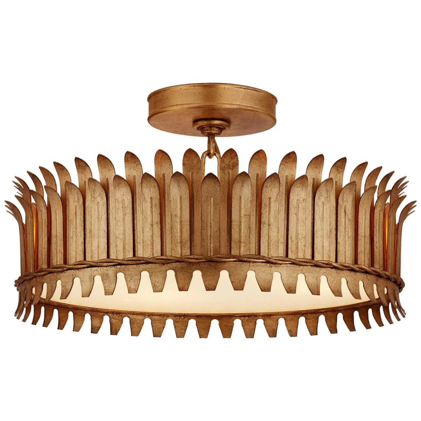 Suzanne Kasler Leslie 16 Inch 4 Light LED Flush Mount by Visual Comfort Signature Collection | 1800 Lighting