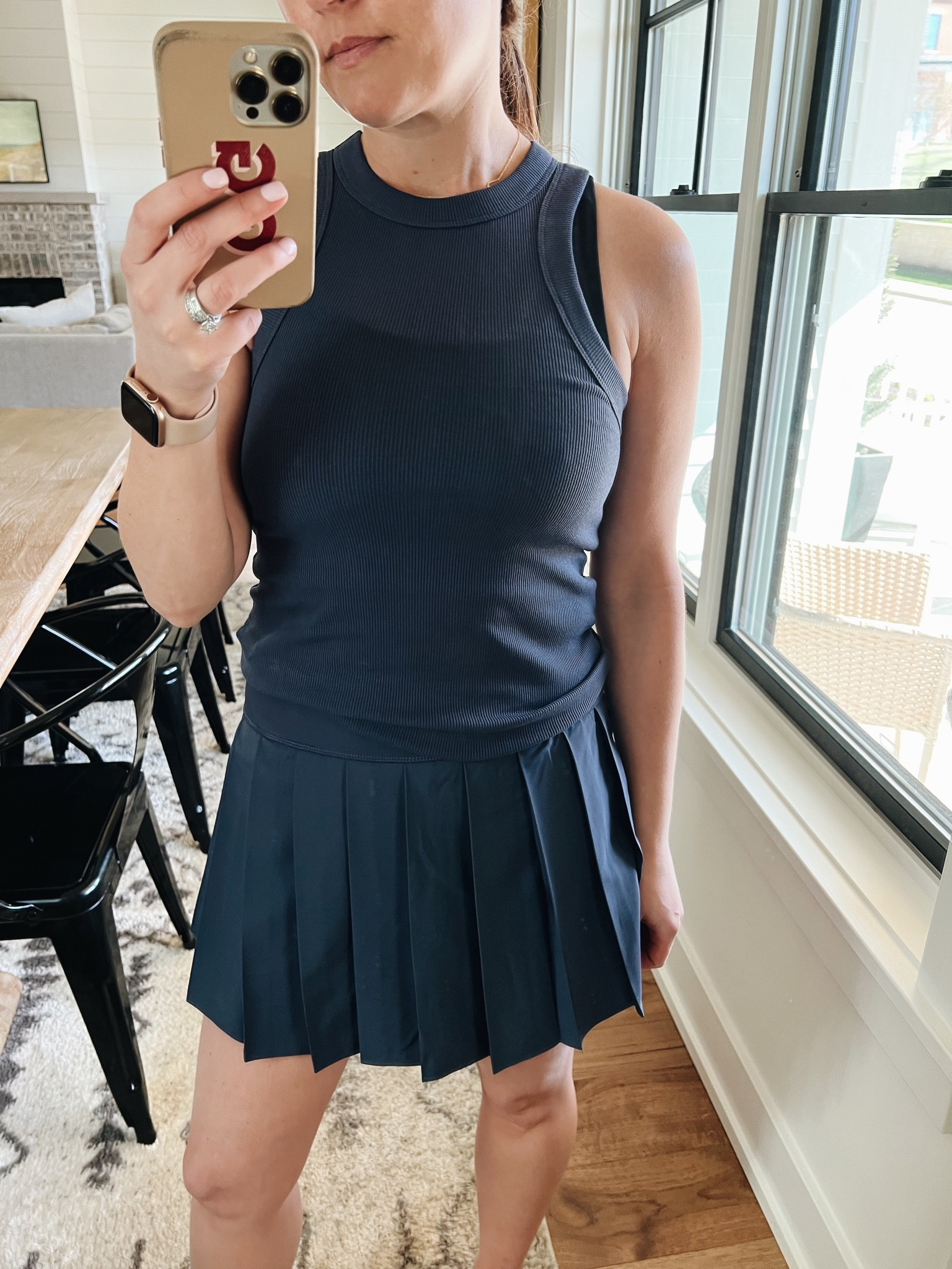 Tank true to size, small
Skirt true to size, small