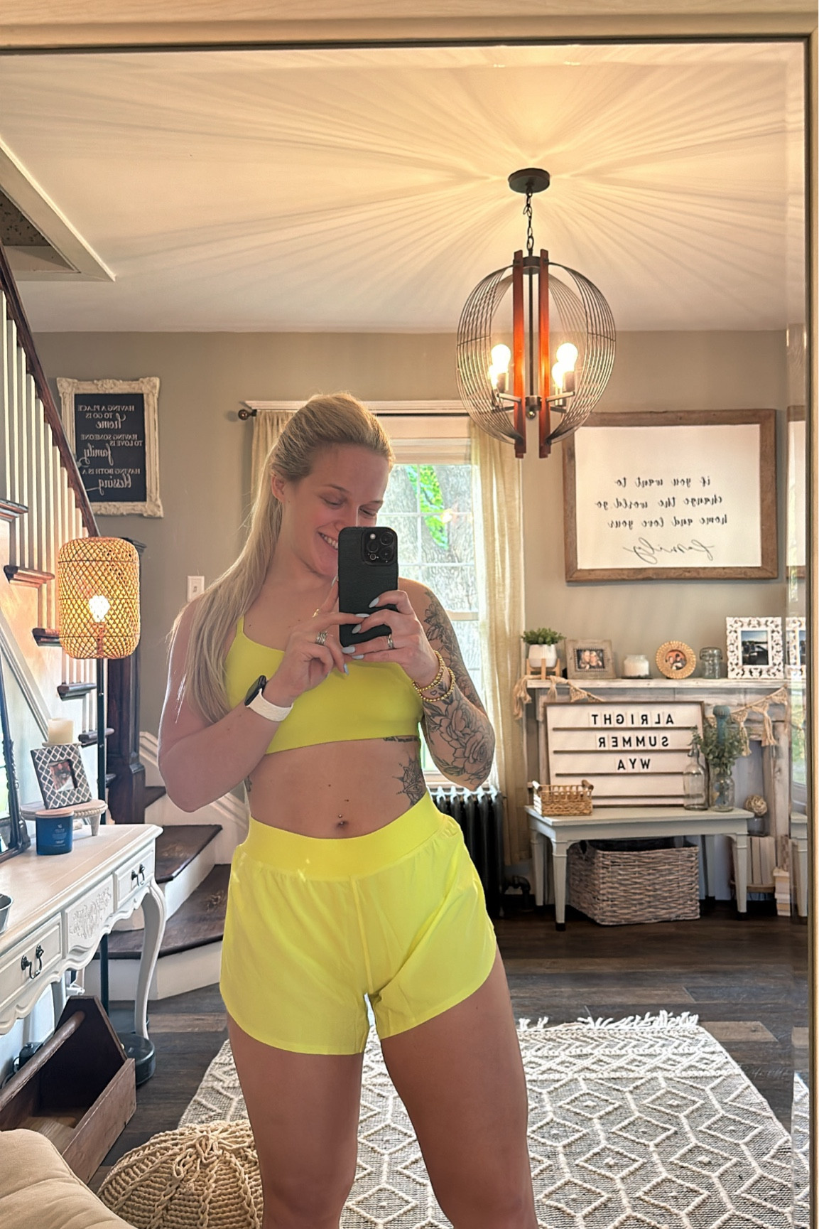 Bra is all in motion from target, wearing a small. Shorts are from Amazon also known as a Lululemon dupe, wearing a size small. 

#LTKFindsUnder50 #LTKActive #LTKSaleAlert