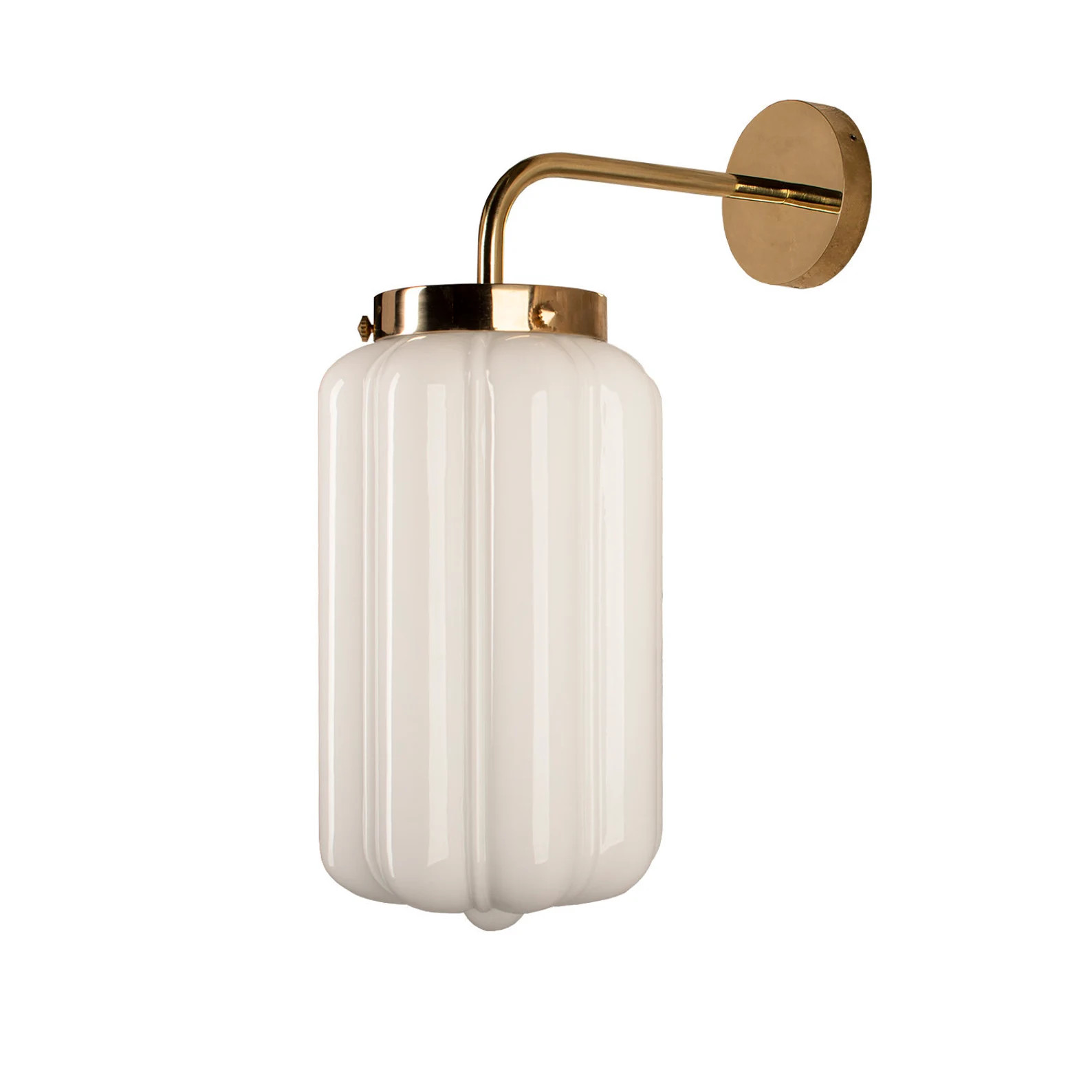 Wall Lamp With Milk Glass and Brass in Art Deco Style - Etsy | Etsy (US)