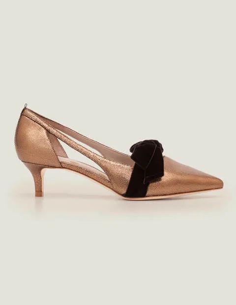 Robyn Kitten Heels - Bronze Metallic | Boden UK | Boden (UK & IE)