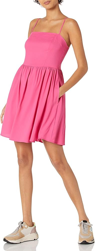 Goodthreads Women's Georgette Smock-Back Cami Mini Dress | Amazon (US)