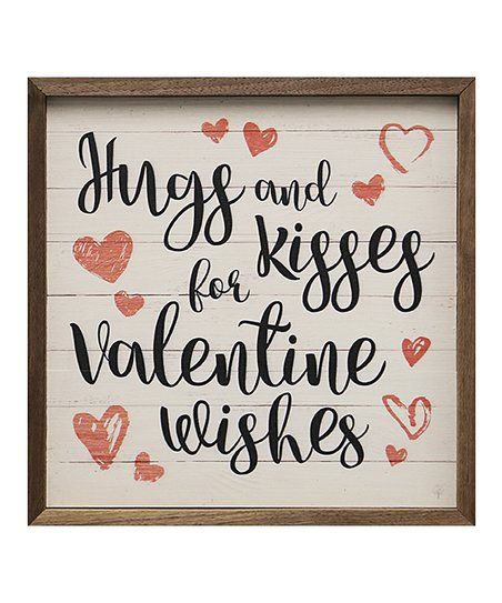 Kendrick Home 'Valentine Wishes' Wall Sign | Zulily