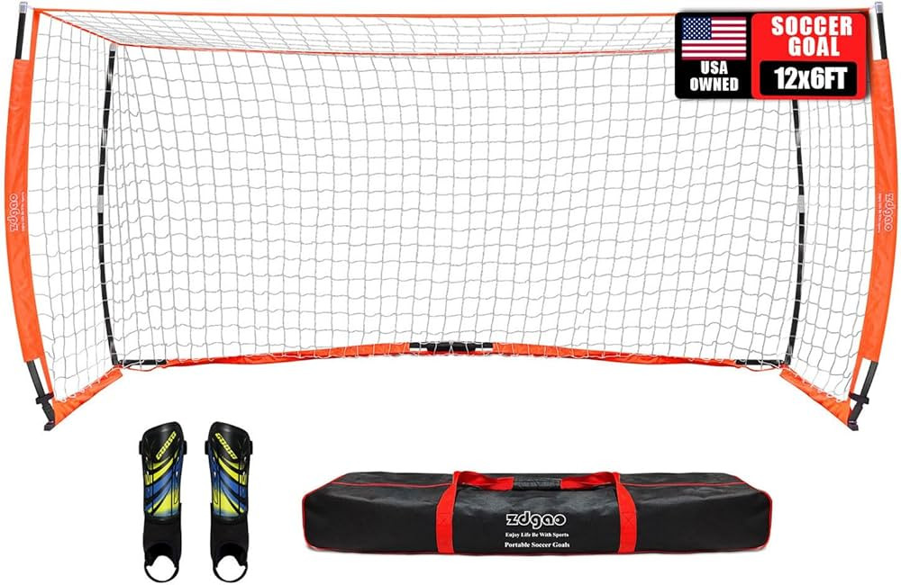 Soccer Goal for Backyard | Portable Soccer Goal Net Collapsible Metal Base | Easy Setup | Portabl... | Amazon (US)