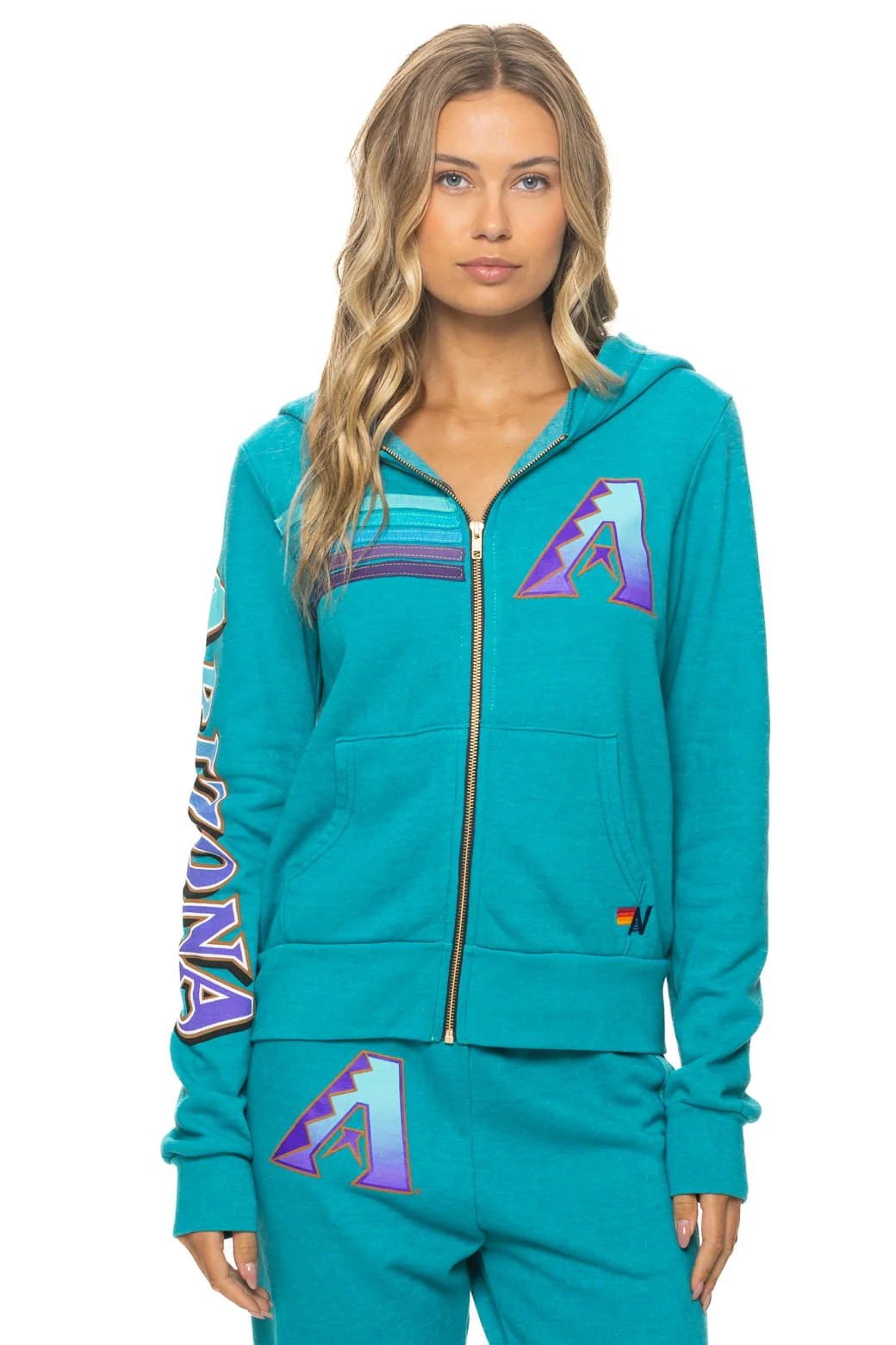 ARIZONA DIAMONDBACKS 2026 ZIP HOODIE - TEAL | Aviator Nation