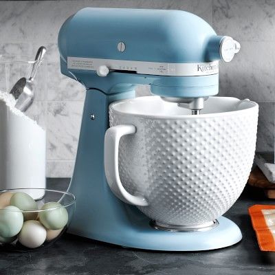 KitchenAid® Limited Edition Heritage Artisan Model K 5-Qt Stand Mixer with Ceramic Hobnail Bowl | Williams-Sonoma