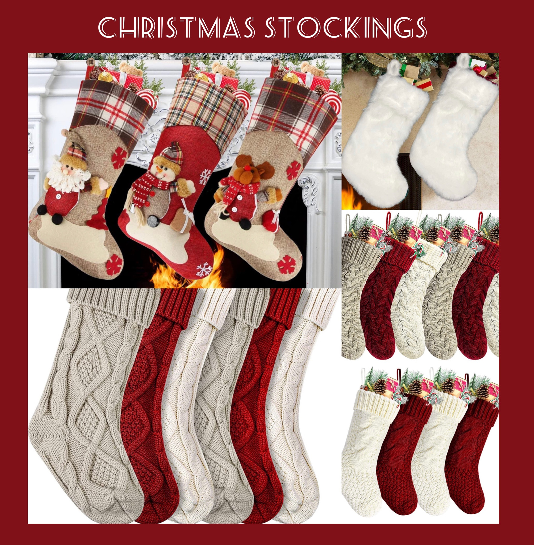 Amazon. Christmas Stockings. Christmas Decor  

#LTKhome #LTKSeasonal #LTKHoliday