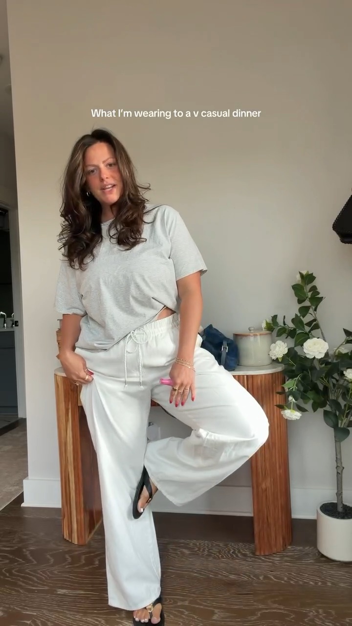 Wearing a size 12 in the pants @Target 
And a size L in the top @abercrombie 
Love a easy dinner look

Easy go to outfit, capsule closet

#LTKdayinmylife #LTKgrwm #LTKootd