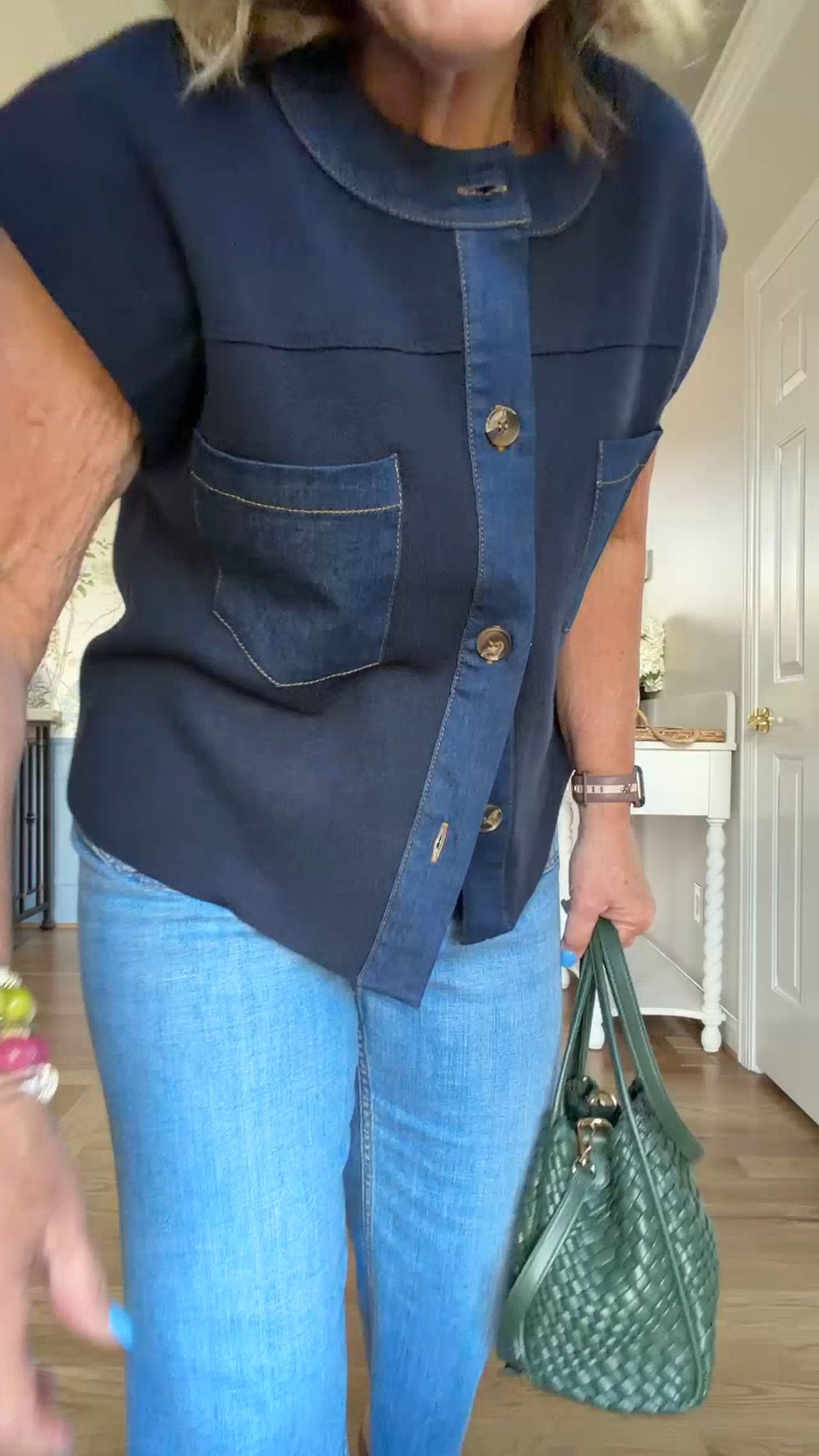  Anthropologie 20% off code NANETTE20 good through Monday, March 9
Colette jeans wearing size 29
Reviews say Size up in the Mixed media sweater. wear it layered with a blouse underneath it or all on its own. The current version has a collar and I really like that too.
Bracelet stack 20% off code NANETTE20

#LTKSaleAlert #LTKOver40 #LTKspringtrends

 