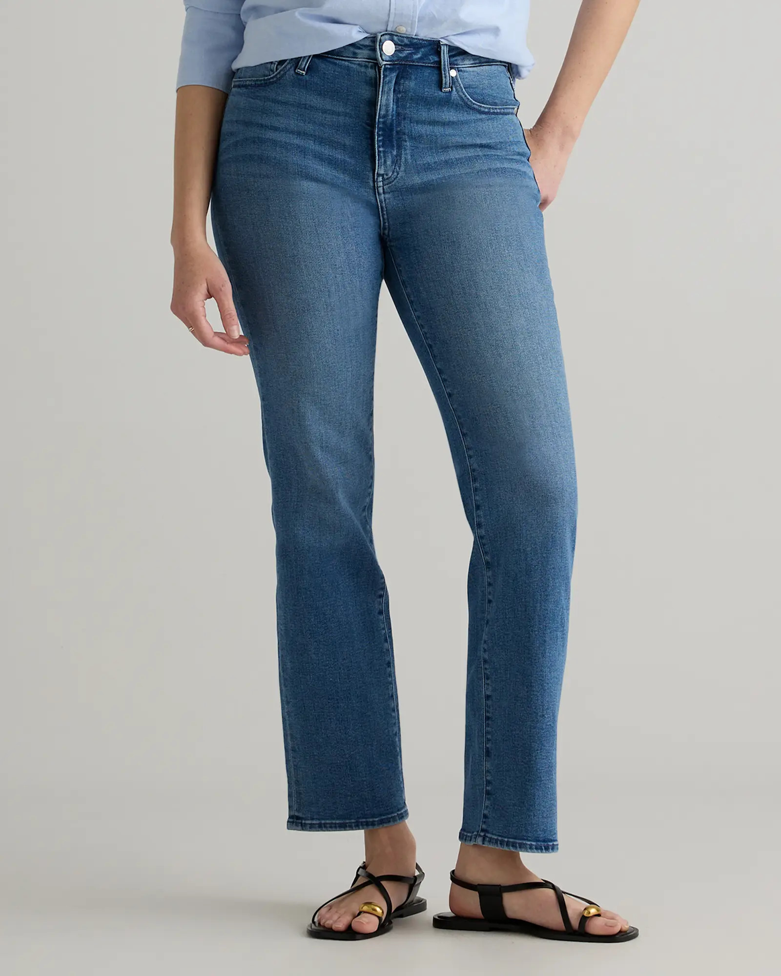 Bella Stretch Straight Jeans | Quince