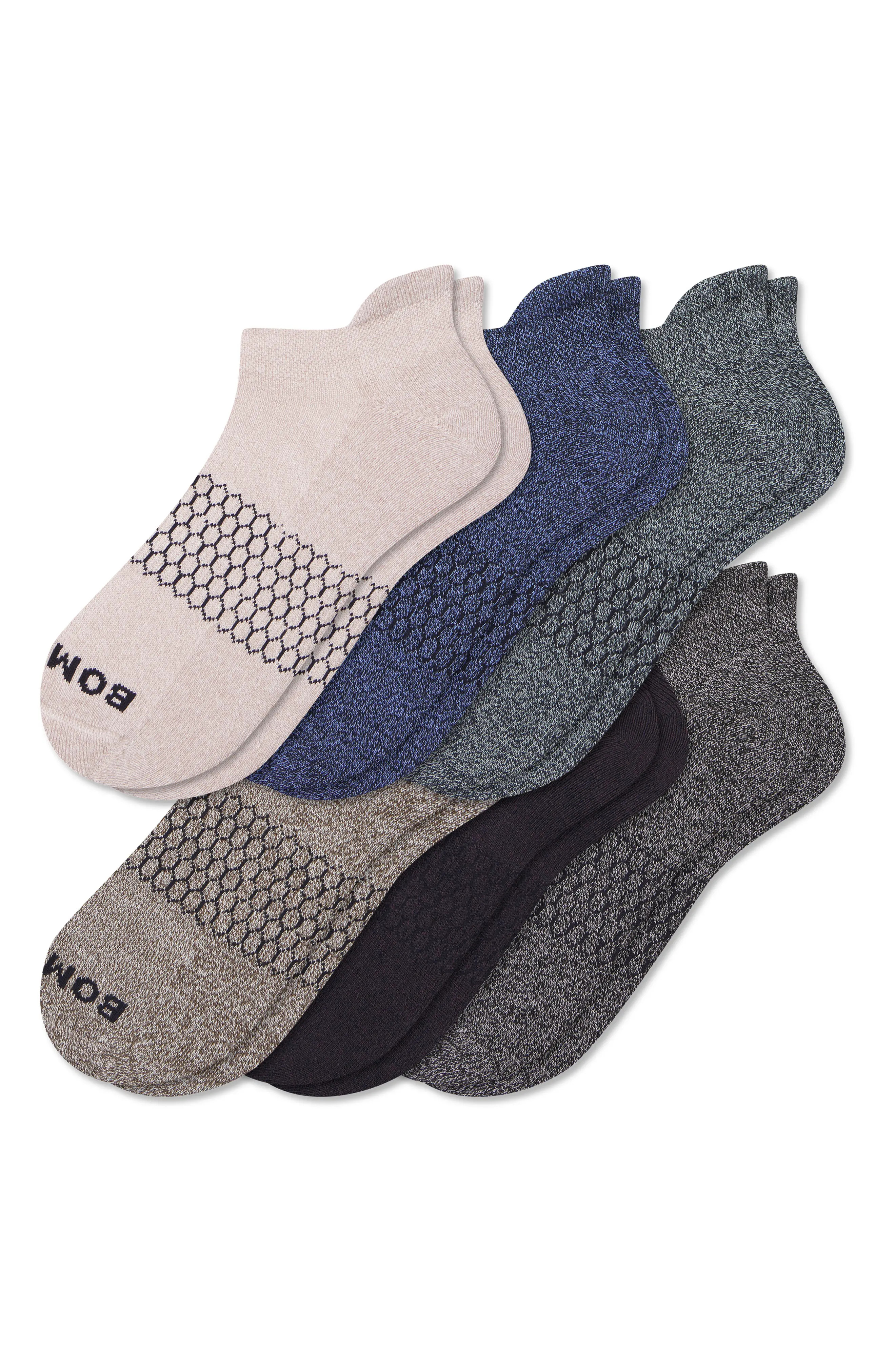 Marled Assorted 6-Pack Ankle Socks (Men) | Nordstrom | Nordstrom